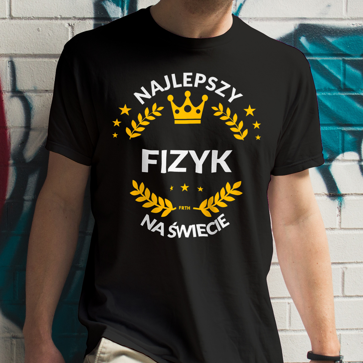 Najlepszy Fizyk Na Świecie - Męska Koszulka Czarna