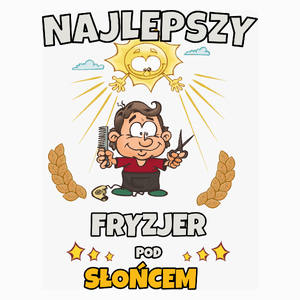 Najlepszy Fryzjer Pod Słońcem - Poduszka Biała