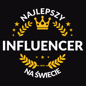 Najlepszy Influencer Na Świecie - Męska Koszulka Czarna