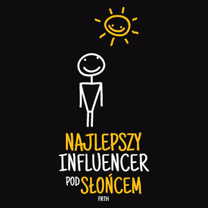 Najlepszy Influencer Pod Słońcem - Męska Bluza z kapturem Czarna