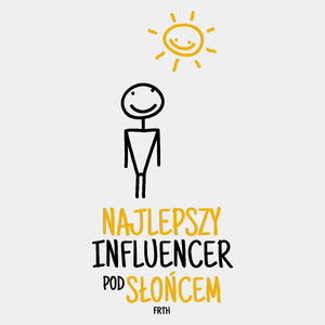 Najlepszy Influencer Pod Słońcem - Męska Koszulka Biała