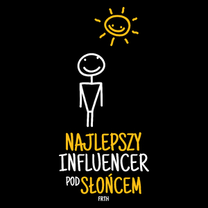 Najlepszy Influencer Pod Słońcem - Torba Na Zakupy Czarna