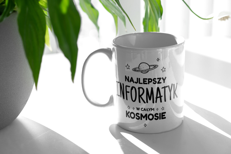 Najlepszy Informatyk W Kosmosie - Kubek Biały