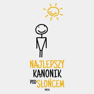 Najlepszy Kanonik Pod Słońcem - Męska Koszulka Biała