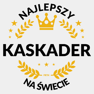 Najlepszy Kaskader Na Świecie - Męska Koszulka Biała