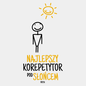 Najlepszy Korepetytor Pod Słońcem - Męska Koszulka Biała