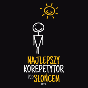 Najlepszy Korepetytor Pod Słońcem - Męska Koszulka Czarna