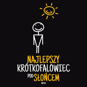 Najlepszy Krótkofalowiec Pod Słońcem - Męska Koszulka Czarna