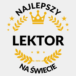 Najlepszy Lektor Na Świecie - Męska Koszulka Biała