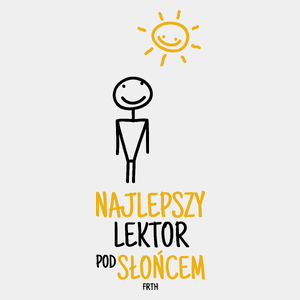 Najlepszy Lektor Pod Słońcem - Męska Koszulka Biała