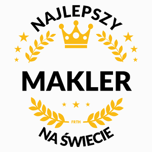 Najlepszy Makler Na Świecie - Poduszka Biała