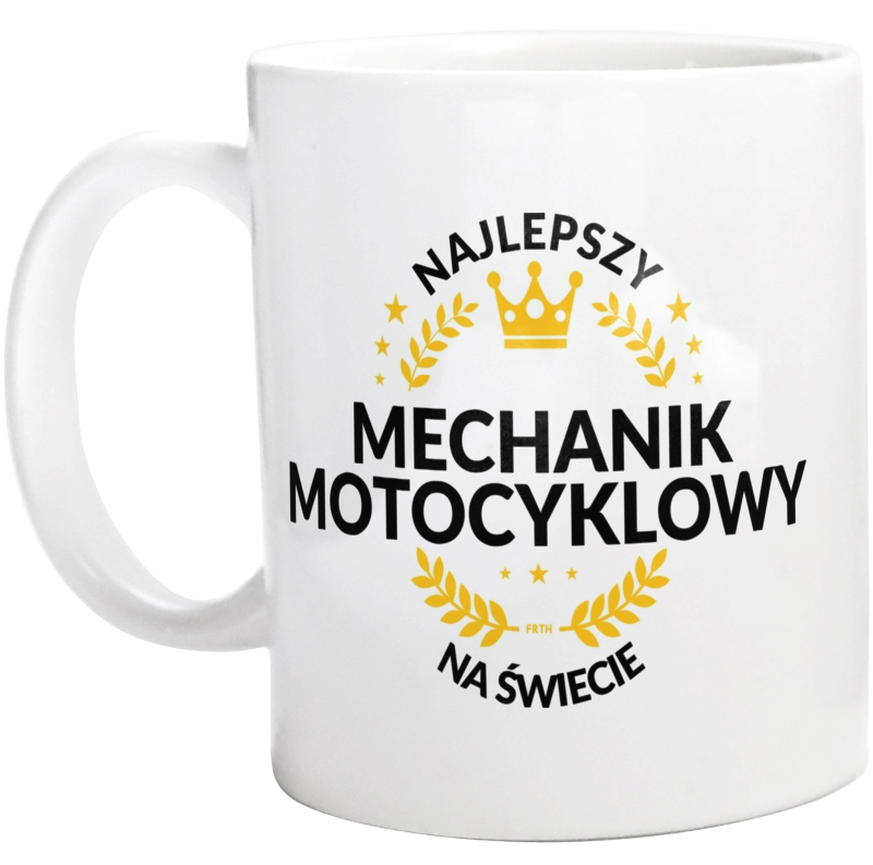 Najlepszy Mechanik Motocyklowy Na Świecie - Kubek Biały