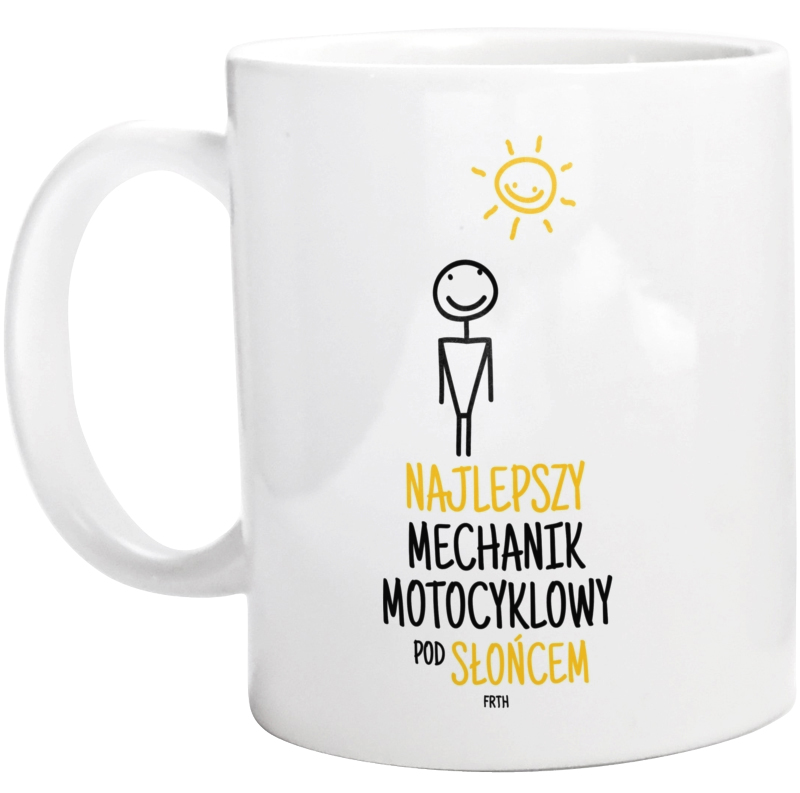 Najlepszy Mechanik Motocyklowy Pod Słońcem - Kubek Biały