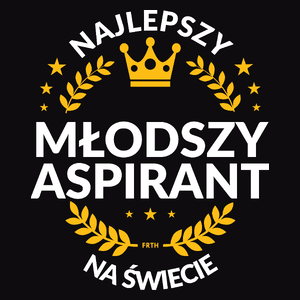 Najlepszy Młodszy Aspirant Na Świecie - Męska Koszulka Czarna