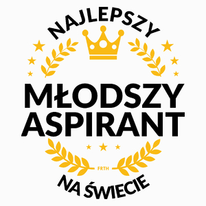 Najlepszy Młodszy Aspirant Na Świecie - Poduszka Biała