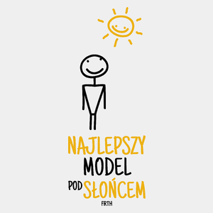 Najlepszy Model Pod Słońcem - Męska Koszulka Biała