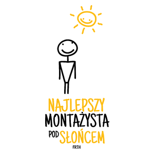 Najlepszy Montażysta Pod Słońcem - Kubek Biały