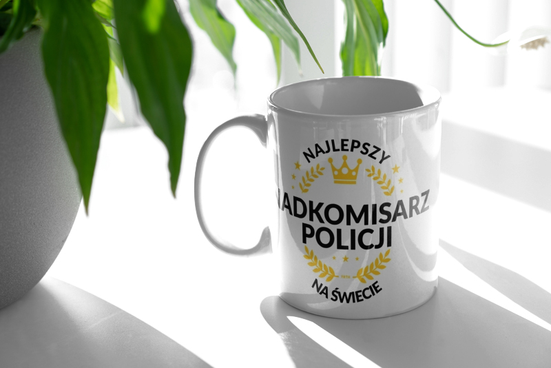 Najlepszy Nadkomisarz Policji Na Świecie - Kubek Biały