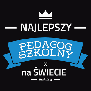 Najlepszy Pedagog Szkolny Na Świecie - Męska Koszulka Czarna