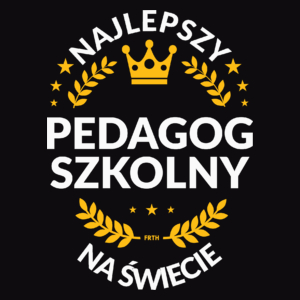 Najlepszy Pedagog Szkolny Na Świecie - Męska Koszulka Czarna