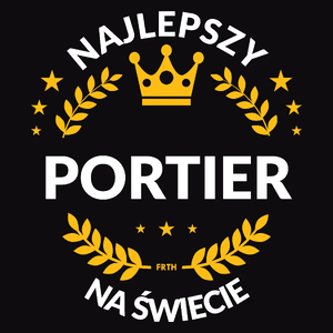 Najlepszy Portier Na Świecie - Męska Koszulka Czarna