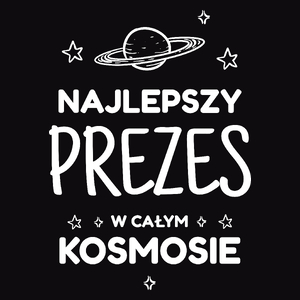 Najlepszy Prezes W Kosmosie - Męska Koszulka Czarna