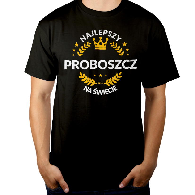 Najlepszy Proboszcz Na Świecie - Męska Koszulka Czarna