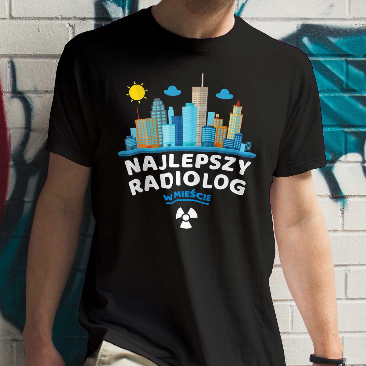 Najlepszy Radiolog W Mieście - Męska Koszulka Czarna