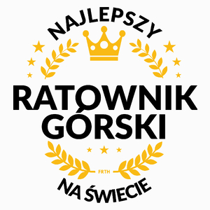 Najlepszy Ratownik Górski Na Świecie - Poduszka Biała