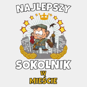 Najlepszy Sokolnik W Mieście - Męska Koszulka Biała