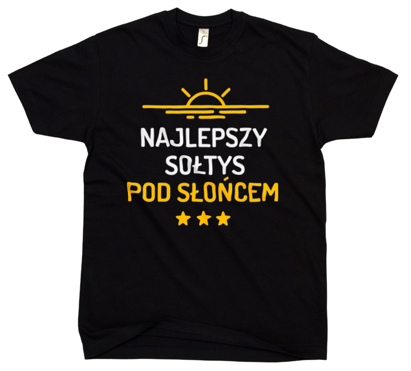 Najlepszy Sołtys Pod Słońcem - Męska Koszulka Czarna