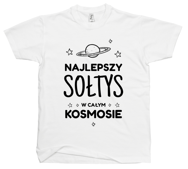 Najlepszy Sołtys W Kosmosie - Męska Koszulka Biała