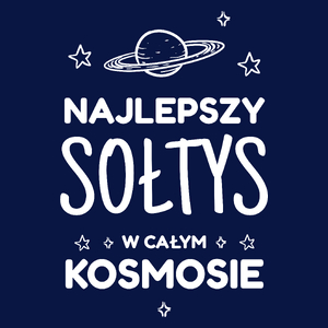 Najlepszy Sołtys W Kosmosie - Męska Koszulka Ciemnogranatowa