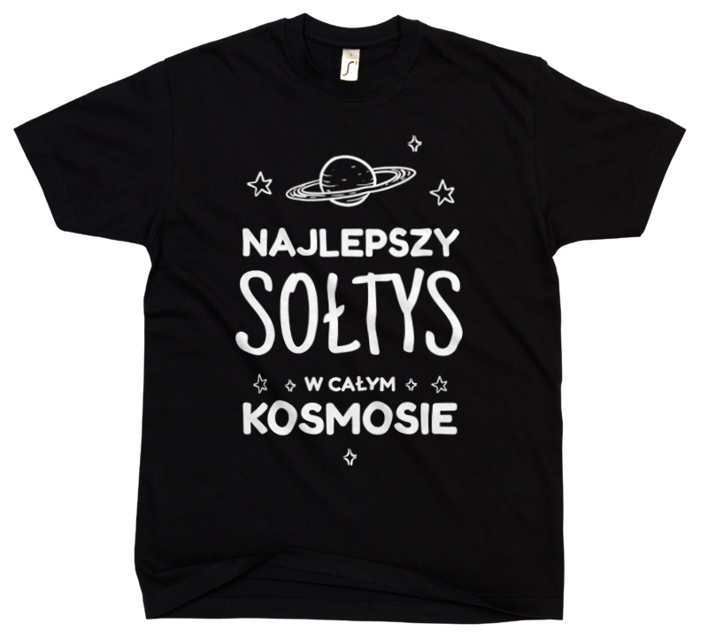 Najlepszy Sołtys W Kosmosie - Męska Koszulka Czarna