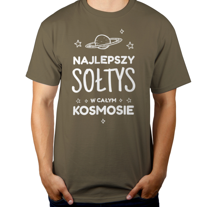 Najlepszy Sołtys W Kosmosie - Męska Koszulka Khaki