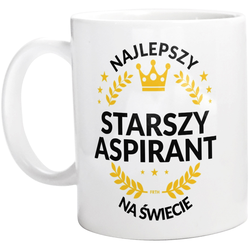 Najlepszy Starszy Aspirant Na Świecie - Kubek Biały