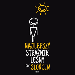 Najlepszy Strażnik Leśny Pod Słońcem - Męska Koszulka Czarna