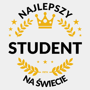 Najlepszy Student Na Świecie - Męska Koszulka Biała