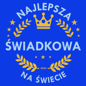 Najlepszy Świadkowa Na Świecie - Damska Koszulka Niebieska