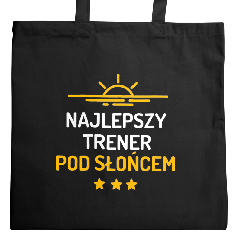 Najlepszy Trener Pod Słońcem - Torba Na Zakupy Czarna