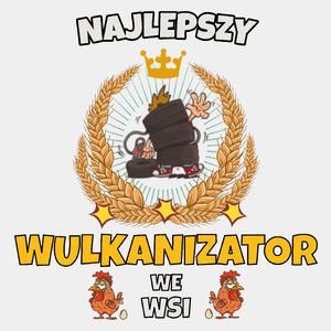 Najlepszy Wulkanizator We Wsi - Męska Koszulka Biała
