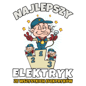 Najlepszy Z Najlepszych Elektryk - Kubek Biały