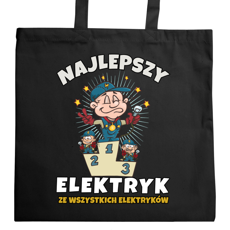 Najlepszy Z Najlepszych Elektryk - Torba Na Zakupy Czarna