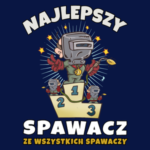 Najlepszy Z Najlepszych - Spawacz - Męska Koszulka Ciemnogranatowa