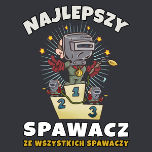 Najlepszy Z Najlepszych - Spawacz - Męska Koszulka Szara