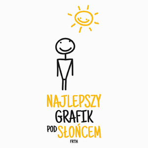 Najlepszy grafik pod słońcem - Poduszka Biała