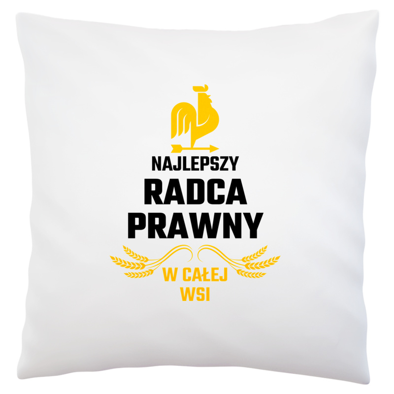 Najlepszy radca prawny w całej wsi - Poduszka Biała