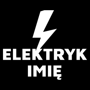 Napis Elektryk - Torba Na Zakupy Czarna