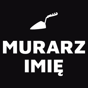 Napis Murarz - Męska Bluza Czarna