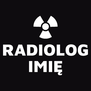 Napis Radiolog - Męska Bluza Czarna